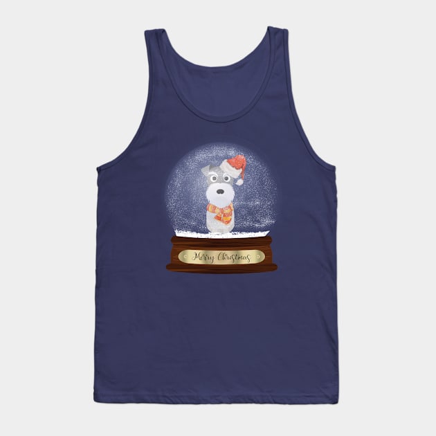 Schnauzer Christmas Gift Tank Top by DoggyStyles